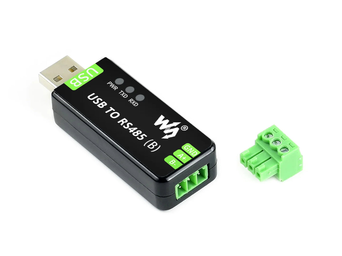 Waveshare Industrial USB TO RS485 Bidirectional Converter, Adapter Onboard Original CH343G Multi-Protection Circuits