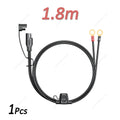 0.6/1.8m SAE Cable With Fuse Terminal O Connector Battery Charger Extension Adapter Wire 18AWG 12-24V Terminal,1-2Pcs/Lot