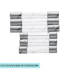 10pcs/lot 5*20mm 6*30mm 0.5 1 2 3 4 Fast Blow Glass Tube Fuses 5x20 6x30 mm 250V 5 6 8 10 15 20 25 30 A AMP Fuse