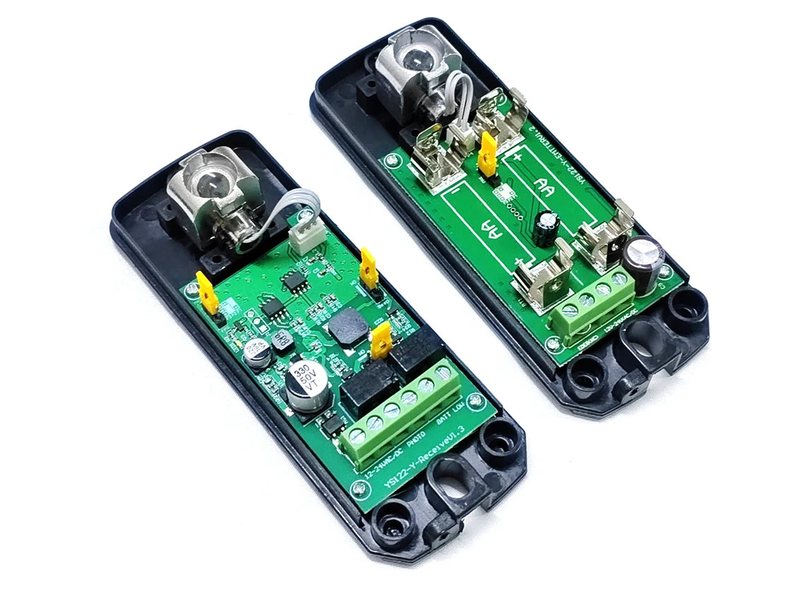 12M 12V24V Safety Reflection Photocell battery powered Photoelectric Beam Sensor for Swing Sliding Gate Opener Garage Door motor