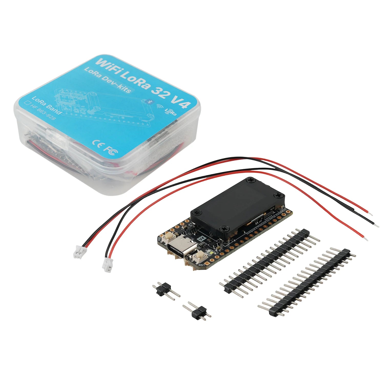 Heltec WiFi LoRa 32 V4 ESP32-S3 SX1262 High Power Development Board, OLED Display Module for Meshtastic IoT Devices Arduino