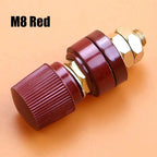 1/2pcs Red Black 6mm 8mm Pure Copper Terminal Blocks Power Supply Terminals M6 M8 Welding Machine Inverter Post Connector