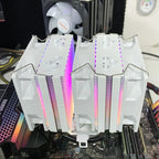 6 Heat Pipes CPU Air Cooler 4Pin PWM PC Procesor Tower Cooler for Intel LGA 1700 1200 1150 1151 1155 2011 X79 X99 1366 AM5 AM4
