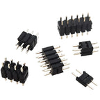 50pcs 2.54mm Straight 2x2/3/4-40p L11.5/13/15/17/19/21/25-50mm Gold Dual Row Double Insulation PCB Board Spacer Male Pin Header