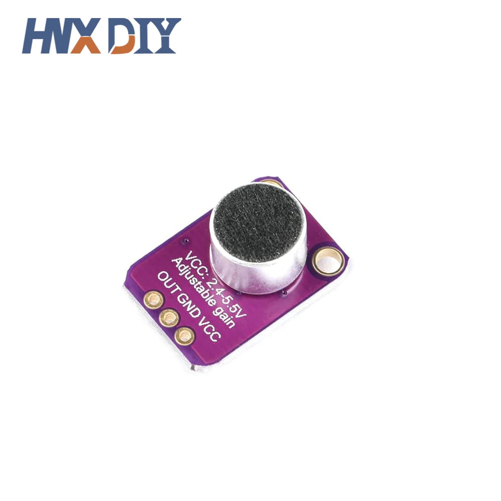 1-10PCS Electret Microphone Amplifier Module MAX4466 Adjustable Gain Blue Breakout Board