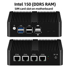 4 Ethernet Mini PC Intel N100 N2830 J1900 J4125 N5105 CPUs X86 Firewall Router Pfsense OPNSENSE Windows Linux Virtual Machine