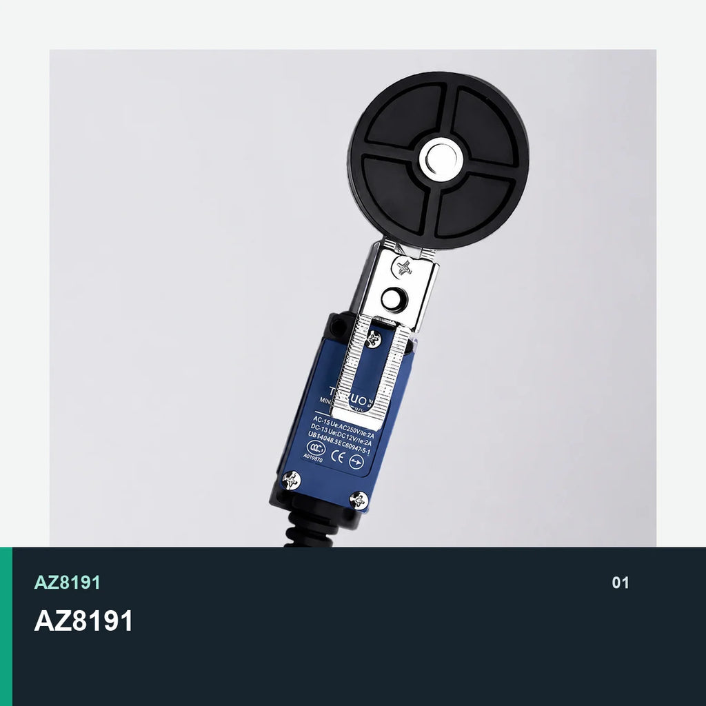 TEZUO AZ8191 IP64 Adjustable Roller Wheel Limit Switch for Industrial Automation