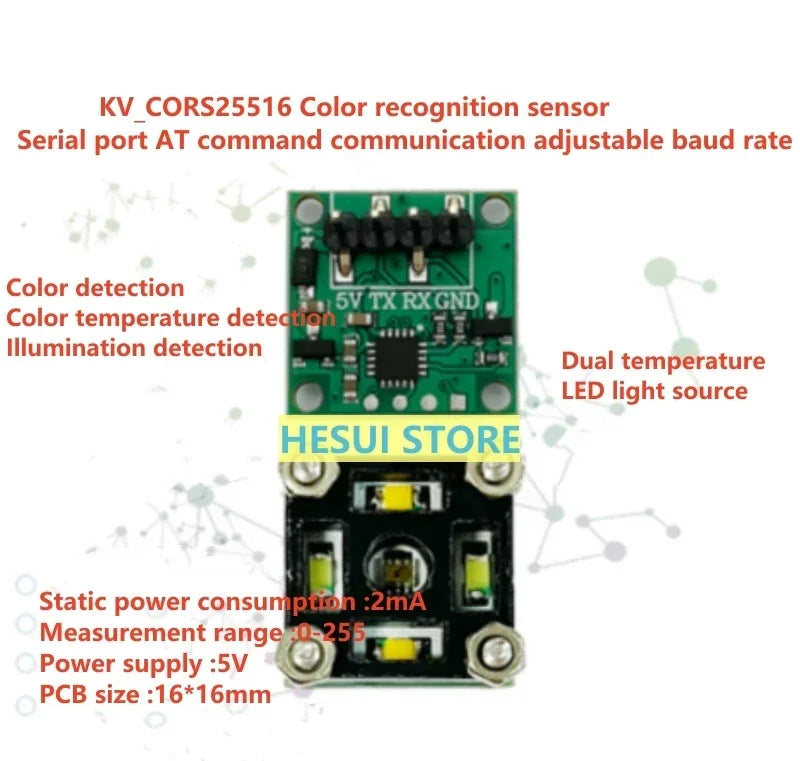 Color sensor TCS230 TCS3200 Color recognition sensor module RGB three-color serial port output