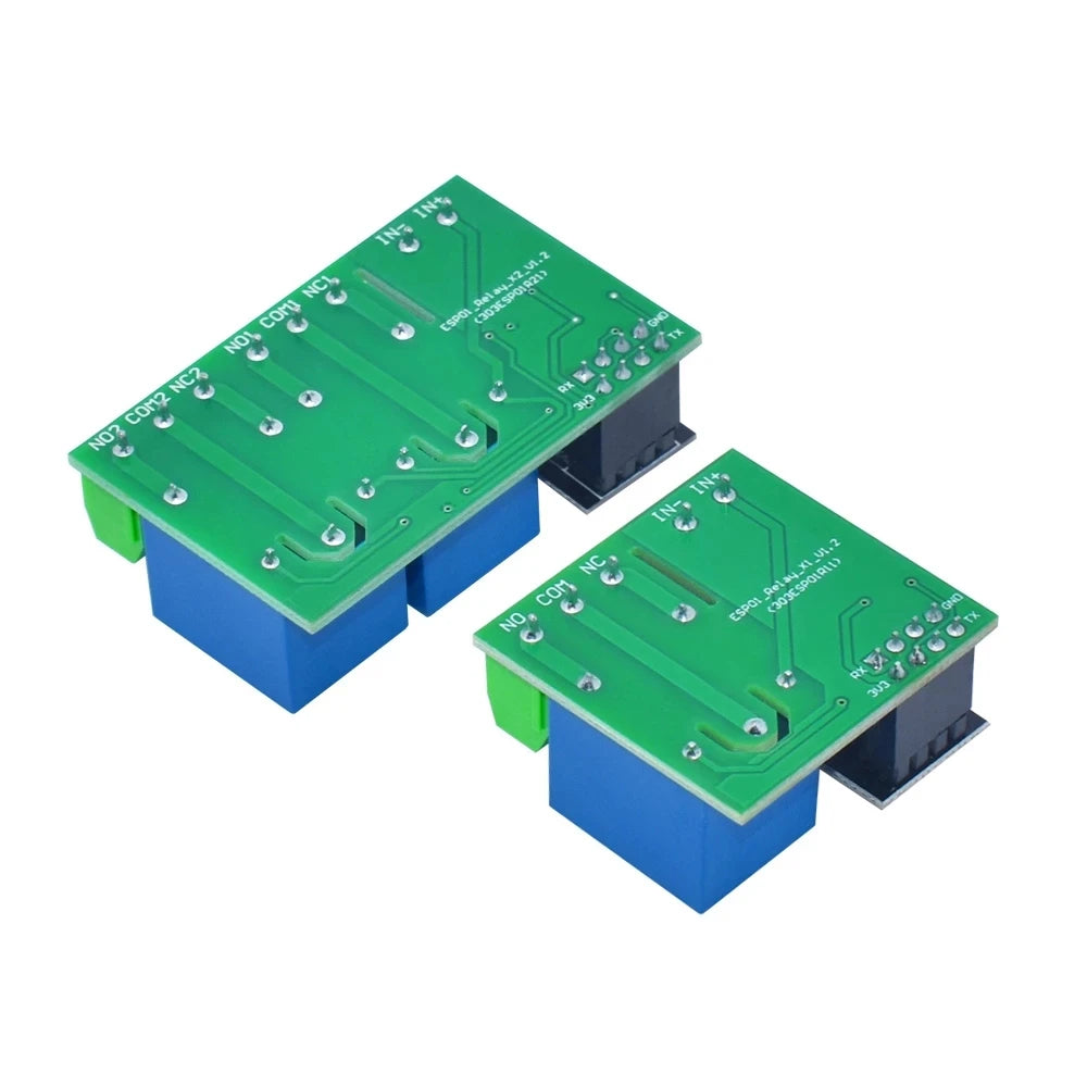 ESP8266 Dual Channel WIFI Relay Module ESP-01 DC5V With Relay Indicator and Reset Button 2 CH relay Boad Low Level Control
