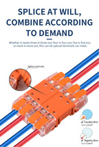 5Pcs Quick Lever Splicing Wire Connectors 2/3/4 Pins CMK642  Compact Plugable Male Female Terminals Universal Blocks