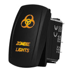 Marine Boat Rocker Switch 12/24V Orange Backlit Anchor Beacon Up Down Button ON OFF/ON OFF ON Momentary Toggle Switch Waterproof