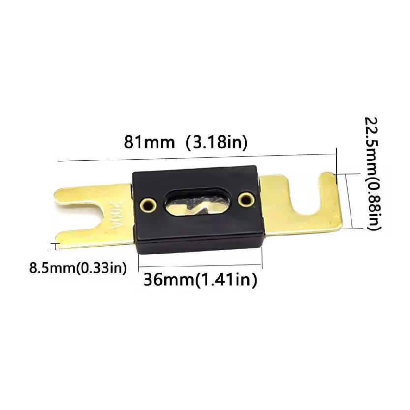30A-500A Fuses AMP ANL Fuse Holder Bolt-on Automotive Fuse Holders Fusible Link with Fuse