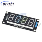 TM1637 LED Display Module for Arduino 4 Digit Tube 7 Segment 0.56 inch Time Clock Indicator Module Red Blue Green Yellow White