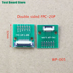 1pcs  Test Board FPC 6 8 10 12 20 30 24 Pin PCB Double Sided FFC FPC Flex Cable Adapter Pitch 0.5mm 1.0mm to 2.54mm Connector