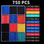 2:1 Times Shrink,Heat Shrink Tube Set,Polyolefin,Insulated Heat Shrinkable Sleeve for Wire Connection and Data Line Protection