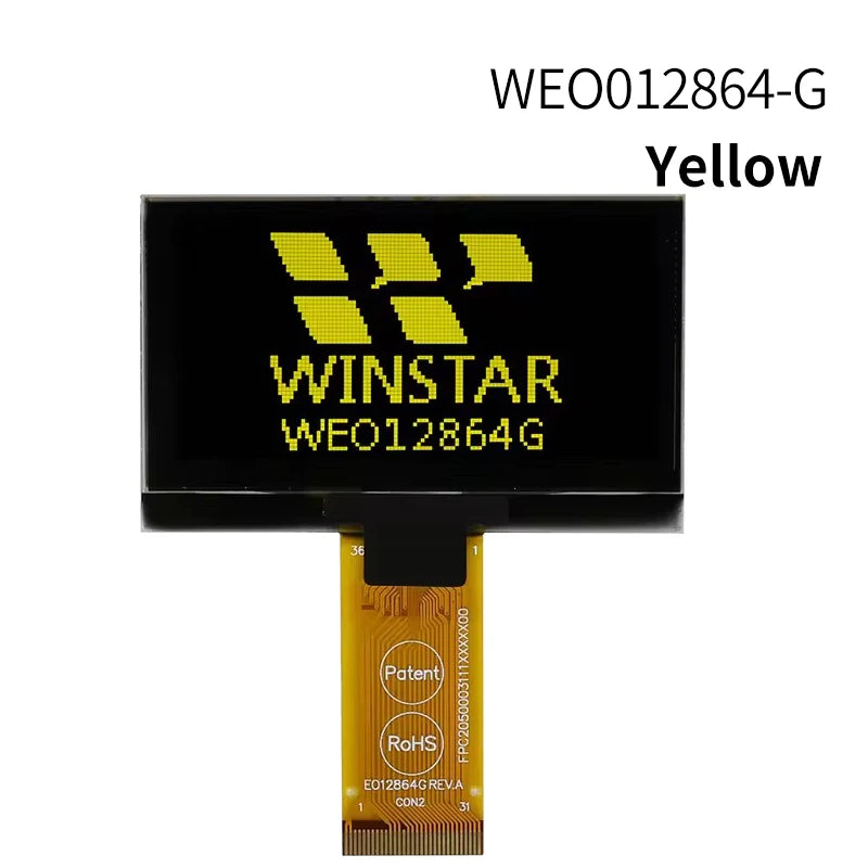 Winstar WEO012864G 31P COG Graphic SPI/I2C/6800/8080 SSD1309 3V 2.42 inch OLED Display 2.42" 128x64