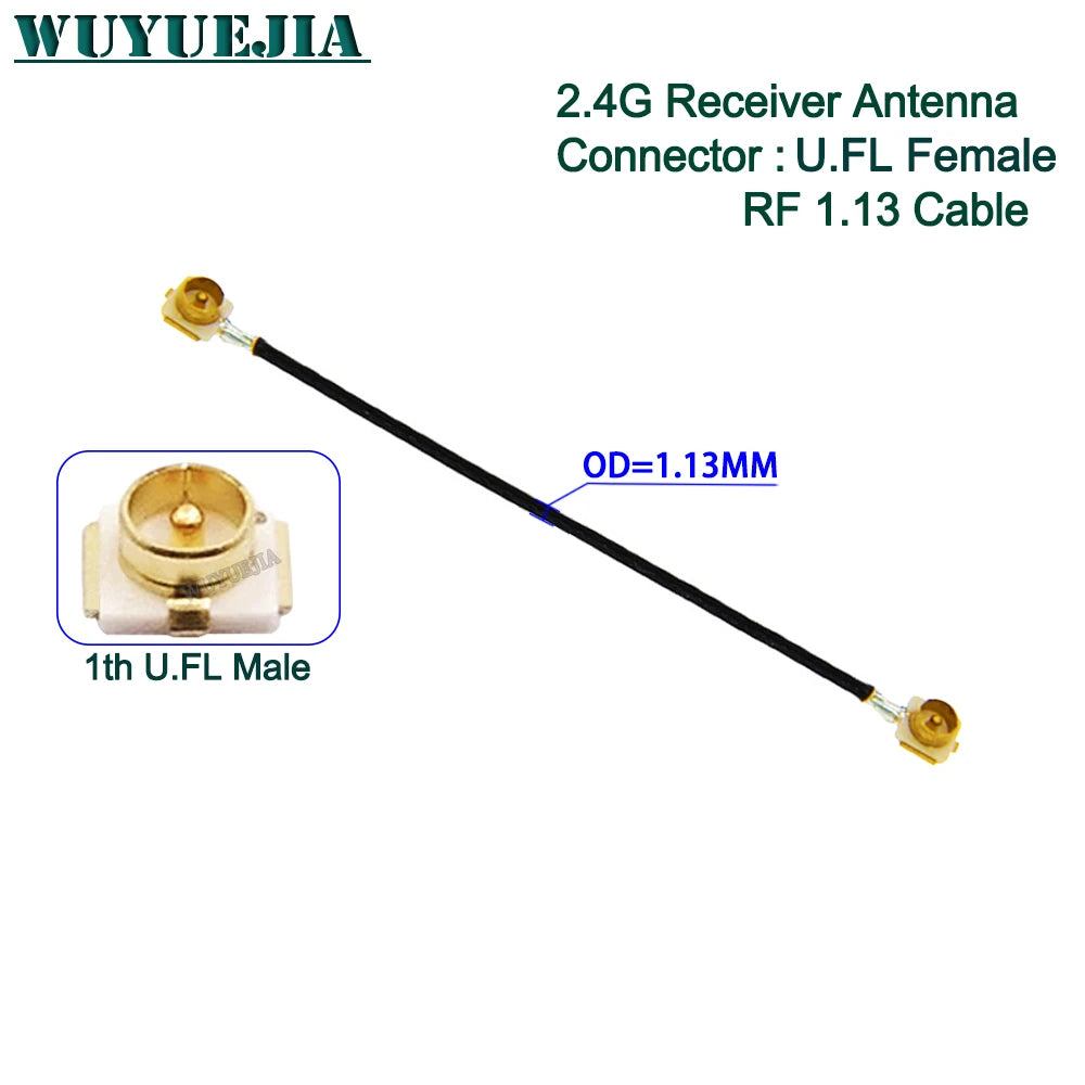 1Pcs RF1.13 Cable uFL/u.FL/MHF-1 Female to 1th Generation Male / Female For WIFI Antenna Pigtail Extension Cord RF Cable 5~60cm