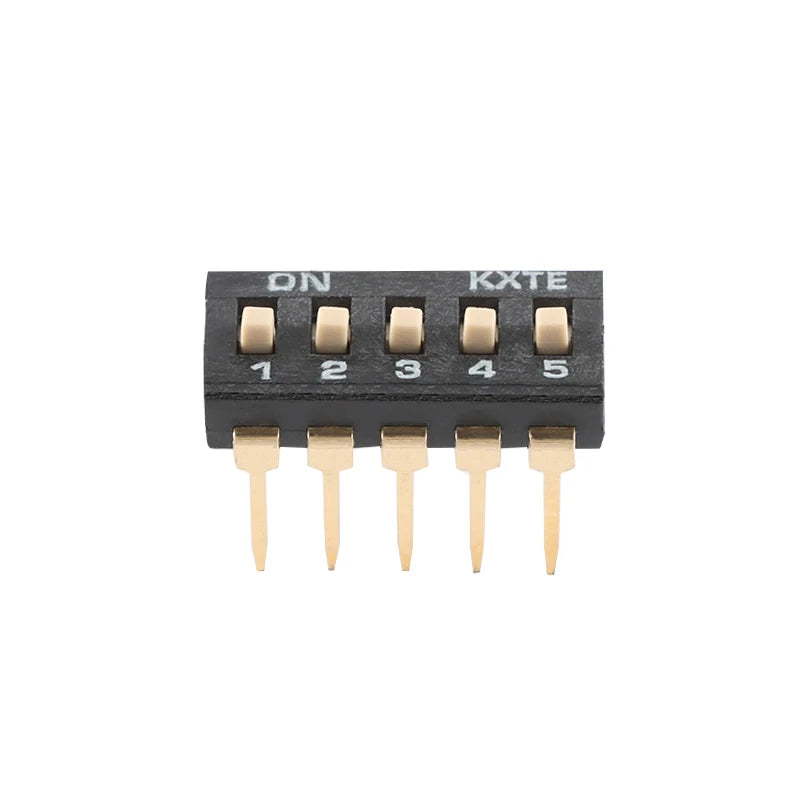 10PCS Slide Type DIP Switch Module 1 2 3 4 5 6 7 8 10PIN 2.54mm Position Way DIP Pitch Toggle Switch Black Snap Switch Dial