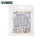 0201 0402 0603 0805 1206 1% 5% SMD Resistor Assorted Kit 1R-1M 10K 100K 1K 100R Resistance Set DIY