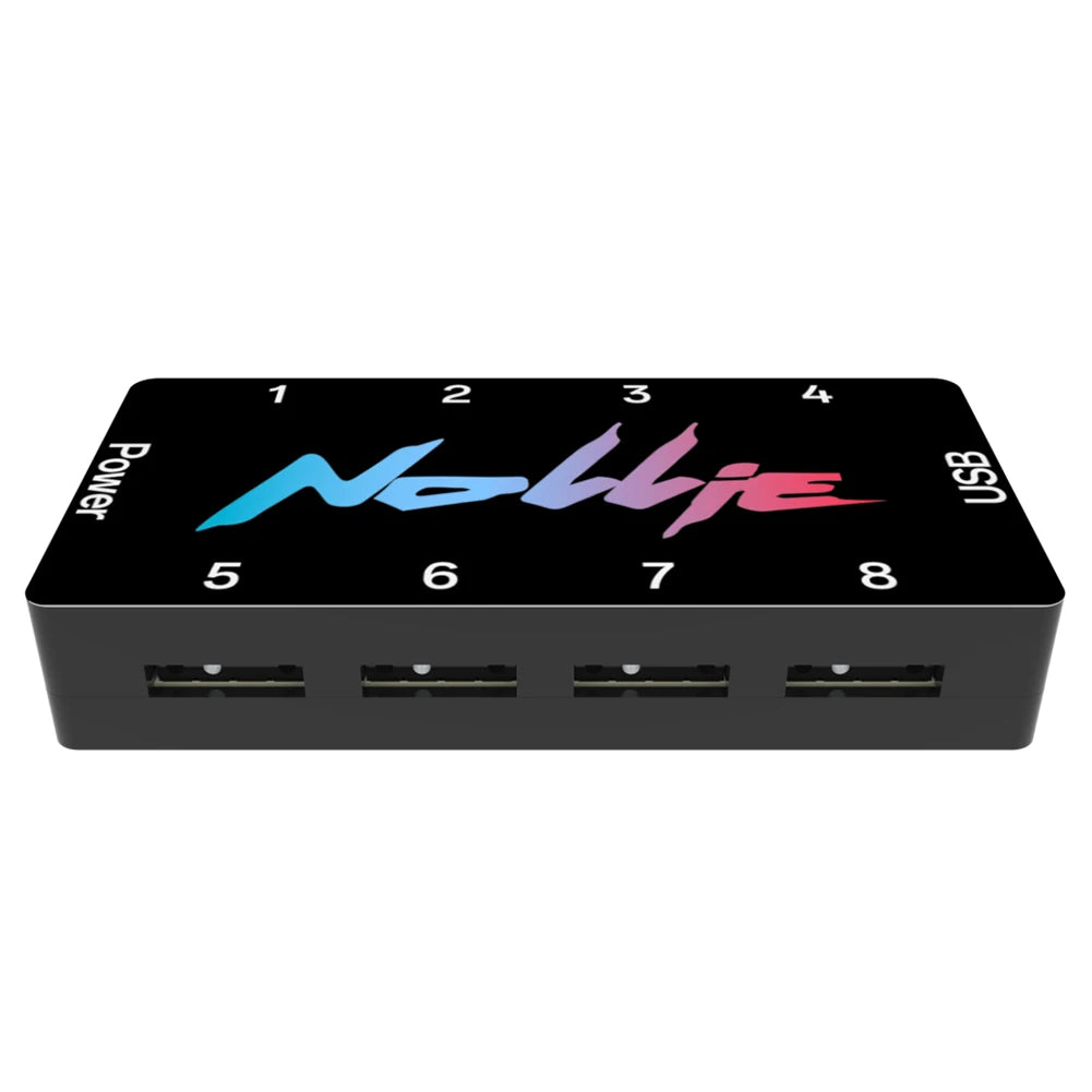 Nollie SignalRGB OpenRGB Universal 5V 3PIN ARGB Controller 8 Way Addressable ARGB Splitter HUB For Computer Case Fan Light Strip