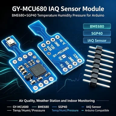 BME680+SGP40 Indoor Air Quality Sensor Module, Temp/Humidity/Pressure GY-MCU680