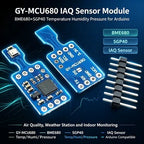 BME680+SGP40 Indoor Air Quality Sensor Module, Temp/Humidity/Pressure GY-MCU680