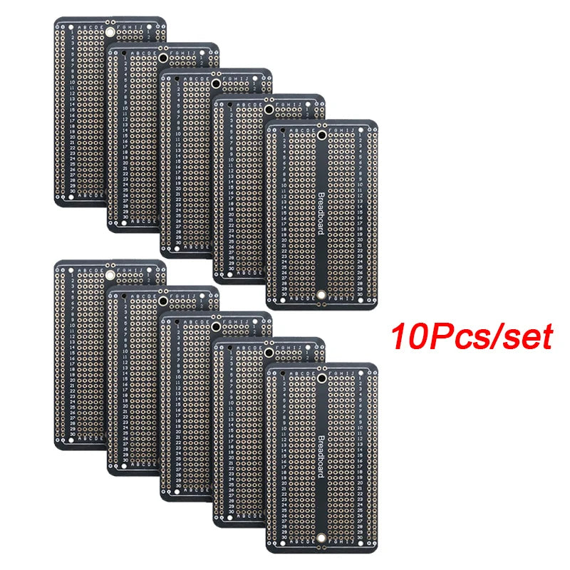 1/5/10Pcs 5.2x8.9/5.2x17.3cm Standard Permanent Solder Breadboard PCB Board Prototype Board  DIY Electronics Kit For Arduino