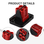 1 Set 50A Twin Dual Flush Mount Bracket For Anderson Plug Connector Flush Mounts Brackets Panel Cover For Caravan Yacht Panels