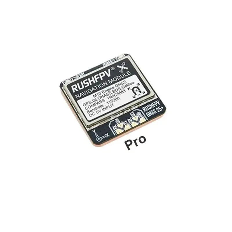 RUSHFPV GNSS Pro Mini Micro M10 GPS Module 10HZ Rate Built-in Ceramic Antenna for RC FPV Freestyle Drone DIY Parts