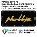 Nollie SignalRGB OpenRGB Universal Addressable 5V 3PIN ARGB Asynchronous Controller HUB For Computer PC Cooling Fans Light Strip