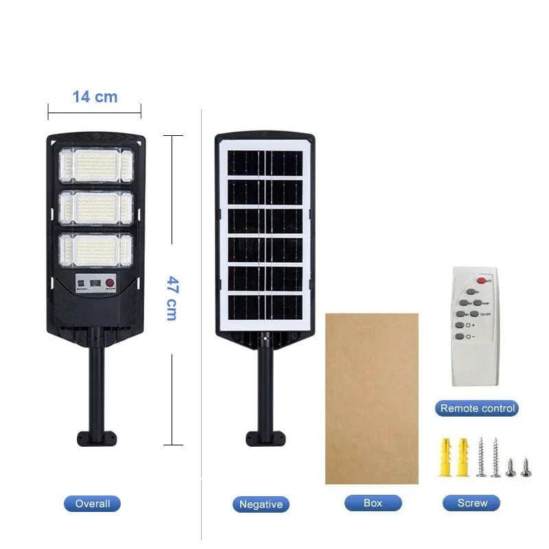 1/2PCS 11000W/6000W LED Solar Lights Motion Sensor Light Outdoor Remote Control Solar Lamp Waterproof Garden Courtyard Lamp