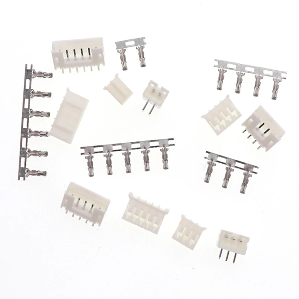 10sets JST PH2.0 2/3/4/5 Pin Terminals Plastic Shell Male Plug + Female Socket Wire Connector PH2.0 2P 3P 4P 5P 6P 8P 10P 12P