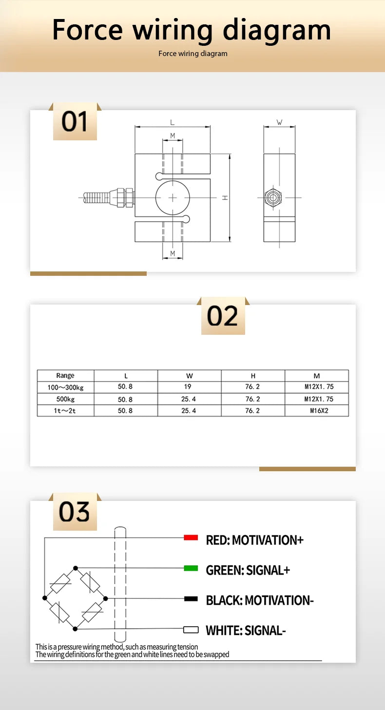 S Shape Tension Compression Load Cell & Display 5kg~5t, Alloy Steel Sensor, IP66 Waterproof, for Crane Hopper Control System
