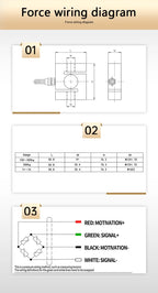 S Shape Tension Compression Load Cell & Display 5kg~5t, Alloy Steel Sensor, IP66 Waterproof, for Crane Hopper Control System