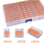 Multi Port Orange Universal Quick PlugIn Terminals Connectors Wire Connector Terminals Two Hundred Fifty Volt Thirty Two Amp