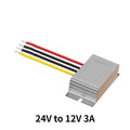 24V to 12V 1A-5A Buck Model Converter 60W Waterproof DC Step Down Model Power Converter Buck Voltage Regulator for Cars