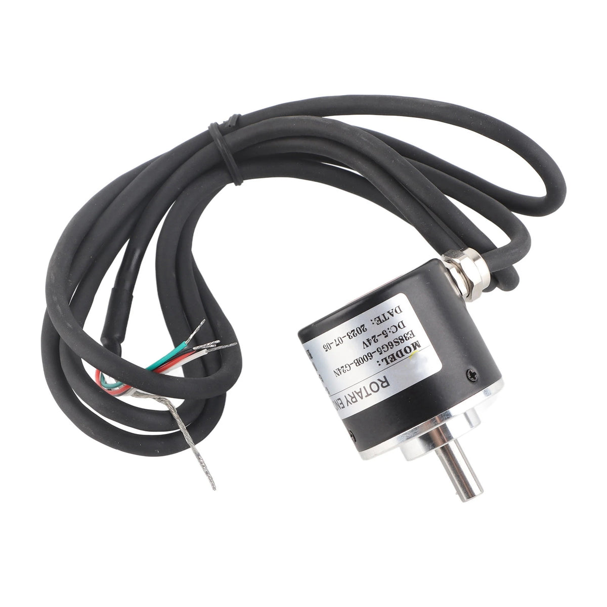 Encoder 600P/R Magnetoelectric Incremental Rotation Encoder 5V‑24V  2‑Phases Shaft 6mm Magnetoelectric Rotation Encoder