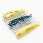 100pcs 1/4W 0R-22M 1% Metal Film Resistor 0.25W 0 2.2 10 100 150 220 270 330 470 1K 2.2K 4.7K 10K 47K 100K 470K 1M 10M 20M Ohms