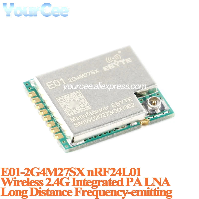 5pcs/1pc E01-2G4M27D E01-ML01DP5 E01-2G4M27SX NRF24L01P NRF24L01 PA LNA Long Range 2.4GHz SPI DIP IoT Wifi Wireless Module