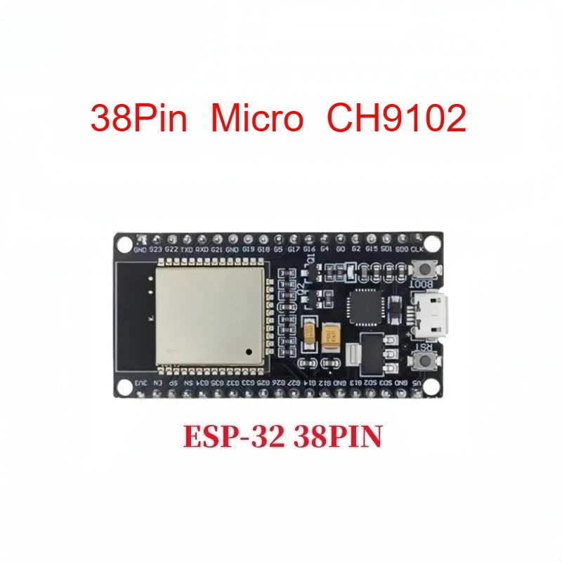 10PCS ESP32 Development Board WiFi Bluetooth Dual Core ESP-32 ESP-32S CP2102 CH9102 CH340 Type-C Micro USB Module