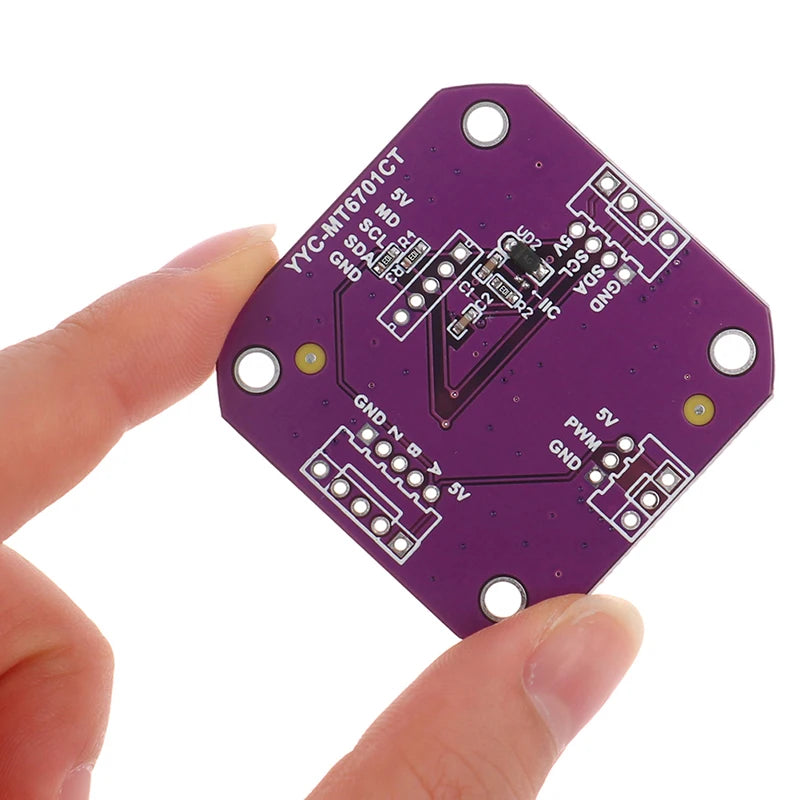 New Magnetic Encoder MT6701 Magnetic Induction Angle Measurement Sensor Module 14bit High Precision Can Perfectly Replace AS5600