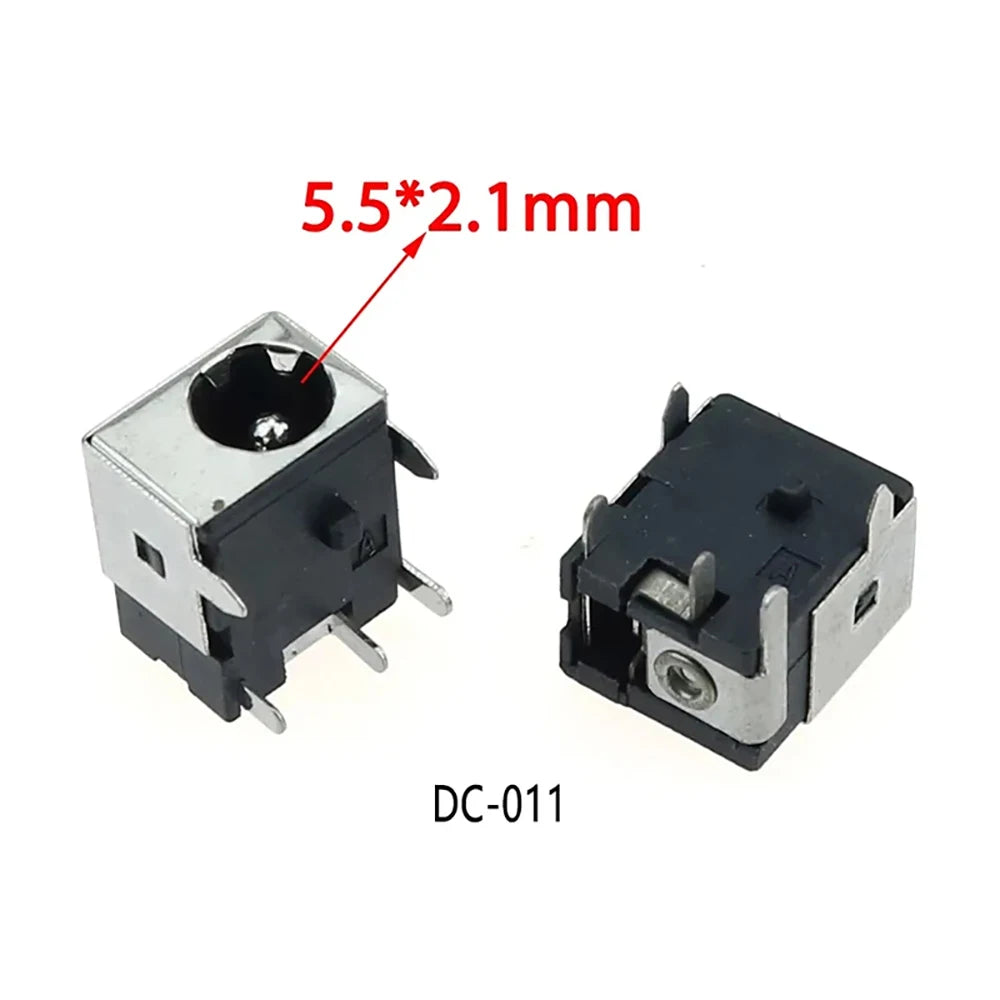 10PCS DC Power Sockets 5521 5525 5.5 X 1.65 / 2.1 / 2.5 mm DC036 DC044 DC044A DC044B DC044C 3-pin 5-pin 6-pin For Laptop DC