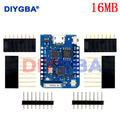 WEMOS D1 Mini Pro 4M 16M Bytes External Antenna Connector NodeMCU Based ESP8266 ESP-8266EX CP2104 WIFI Development Board Micro
