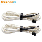 2/5pcs 1M/2M NTC 100K Ohm B3950 Thermistor 3x15mm Cartridge Sensor High Temperature for 3D V6 Upgraded Heater Block 3D Printer