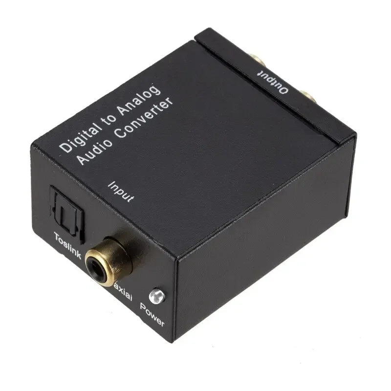 Hi-Fi Digital Fiber Coaxial to Analog Audio Converter Decoding D/A Converter for Superior Sound Quality