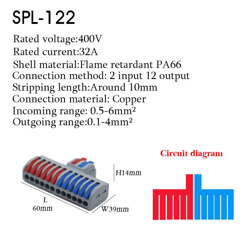 25PCS Electrical Cable Connectors Push-in Quick Terminal Blocks LED Cable Wiring Tool Wire Connectors Rail Installation Model