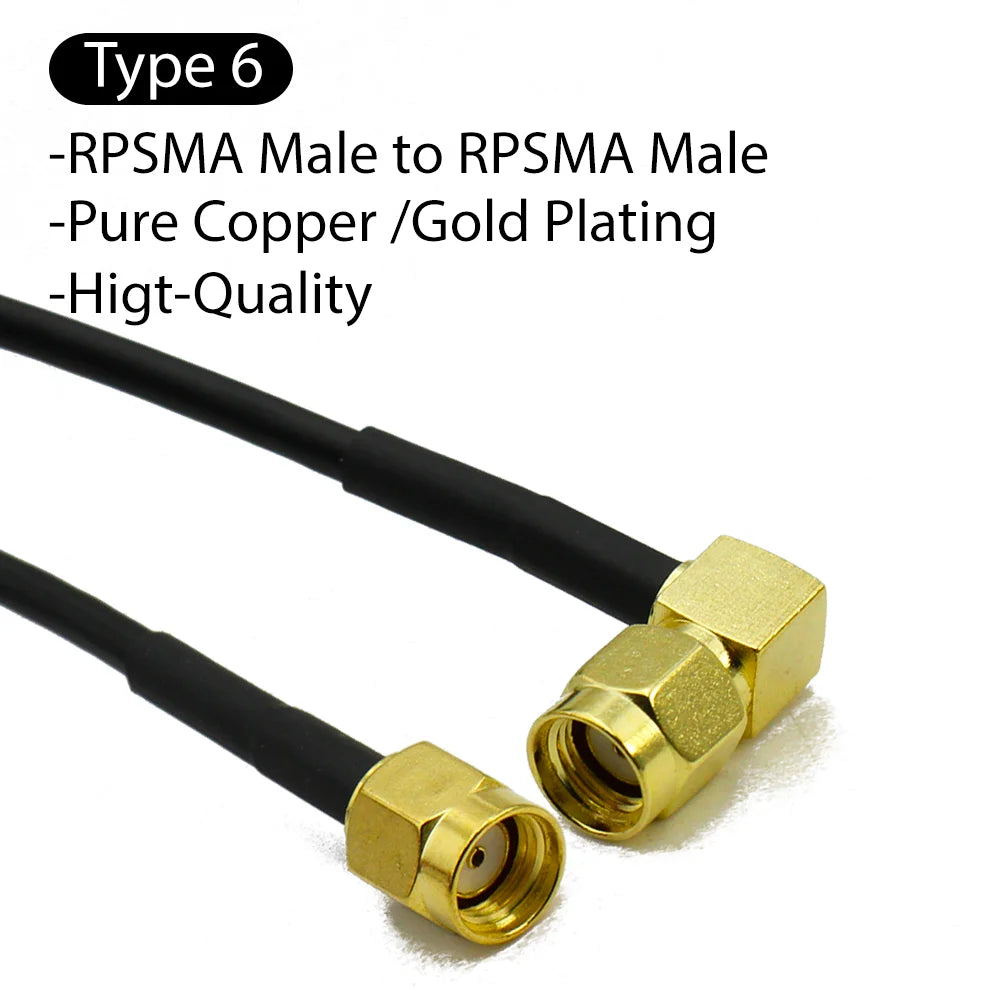 RG174 SMA to SMA Male Female Straight Right Angle Antenna extension jumper RF Pigtail Adapter Cable For WIFI 3G 4G GSM Antenna