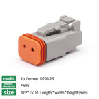 10/50/100 Sets Deutsch DTM/DT/DTP/DTF Automobile Connector Plug&Socket Male&Female Terminal DTM04-2/3/4/6/8/12 DTM06-2/3/4/6/8S