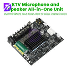 DC 12-24V MT21S Lead Version Ktv Microphone And Audio All-In-One Machine 2.1 Channel Bluetooth Amplifier Board 50W+50W+100W