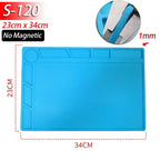 ESD Anti-Static Silicone Soldering Mat Heat Resistant Magnetic Repair Work Pad For Laptop Phone Watch PCB Electronic Maintenance